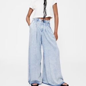 Gapstudio High Rise Draped Denim Trousers Baggy Y2K Size 25 New With Tags